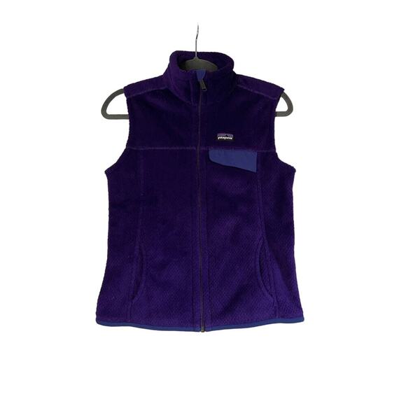 Patagonia Purple Soft Re-Tool Zipup Vest Sz S - Picture 1 of 6